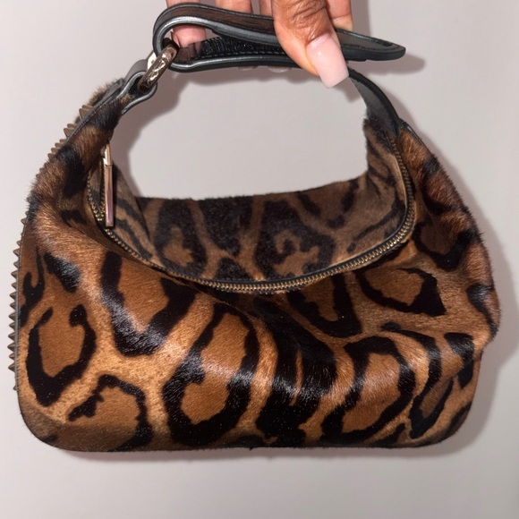 Christian Louboutin Bengali Print Genuine Pony Top Handle Bag. - Picture 2 of 8